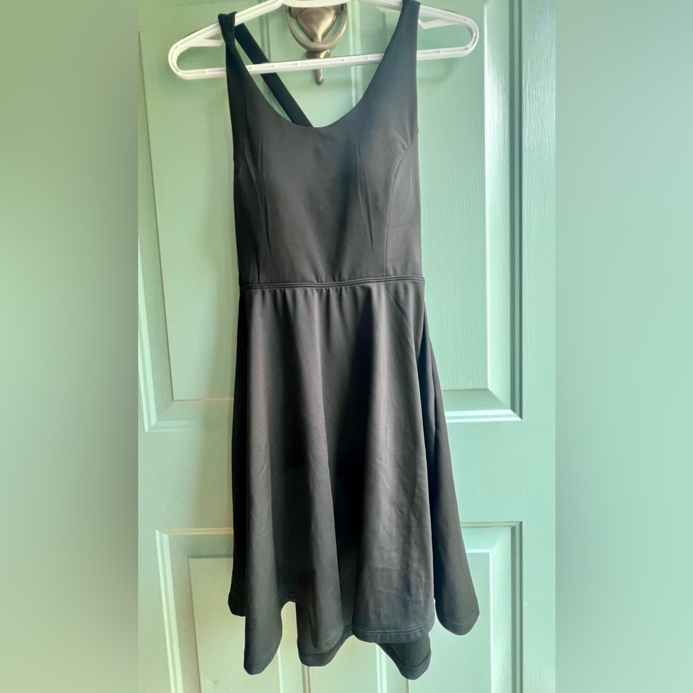 Black strappy back Sleeveless Dress, size‎ large youth, small women’s.